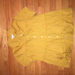 Yellow button down